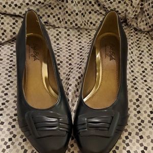 Navy Blue Hush puppy work wear shoes